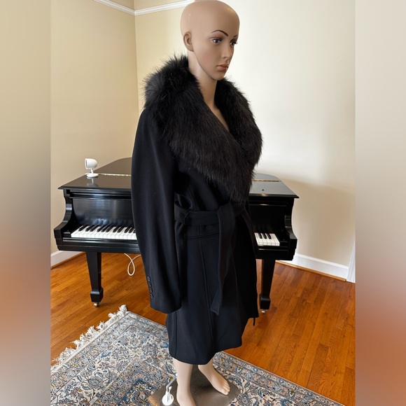 Zara NWT RARE LUXURY RUNWAY WINTER MAXIMALIST MANTECO Faux Fur Collar Wool Coat - Picture 14 of 17